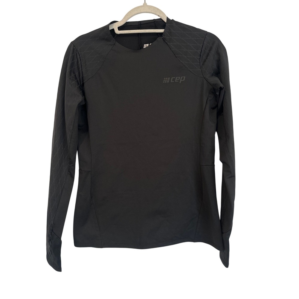 CEP Cold Weather Shirt Womens Medium Black Long Sleeve Zip Running Top W1A3E